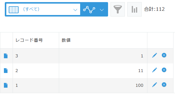 人気 kintone javascript レコード番号